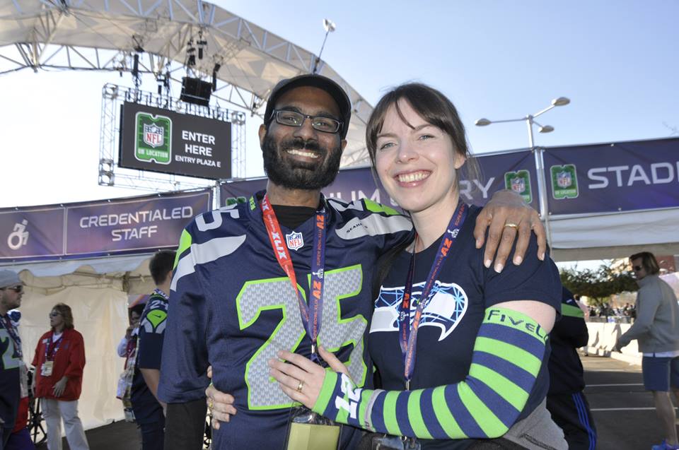 Paul and Lucy Kalanithi are the  Super Bowl Challenge Champs! 